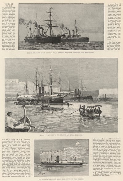 La perte de la Victoria - Henry Charles Seppings Wright